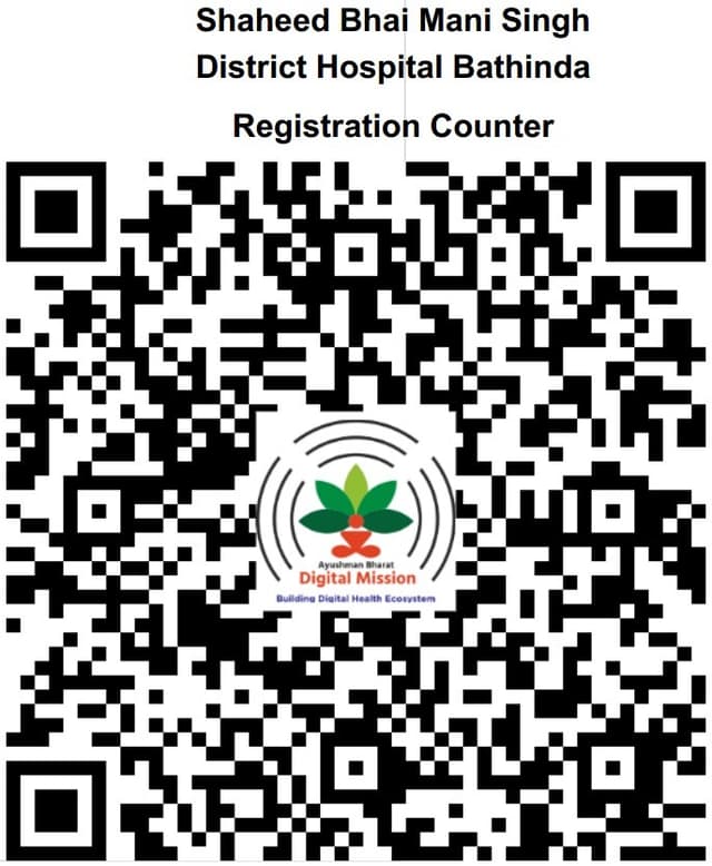 Hospital QR Code for ABHA App